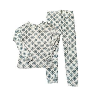 Gap Organic Cotton Snowflake PJs Size 5